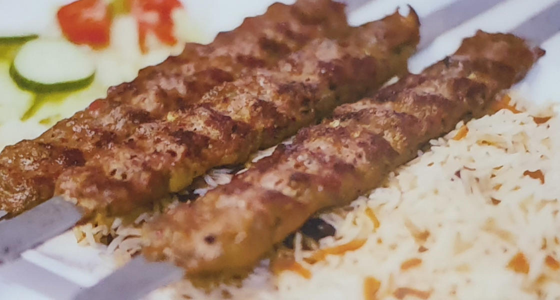 Shami Kebab with rice